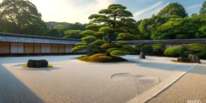 가레산스이(枯山水) 정원의 모습